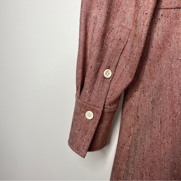 Carven Long Sleeve Wool Button Dress - Picture 6 of 7